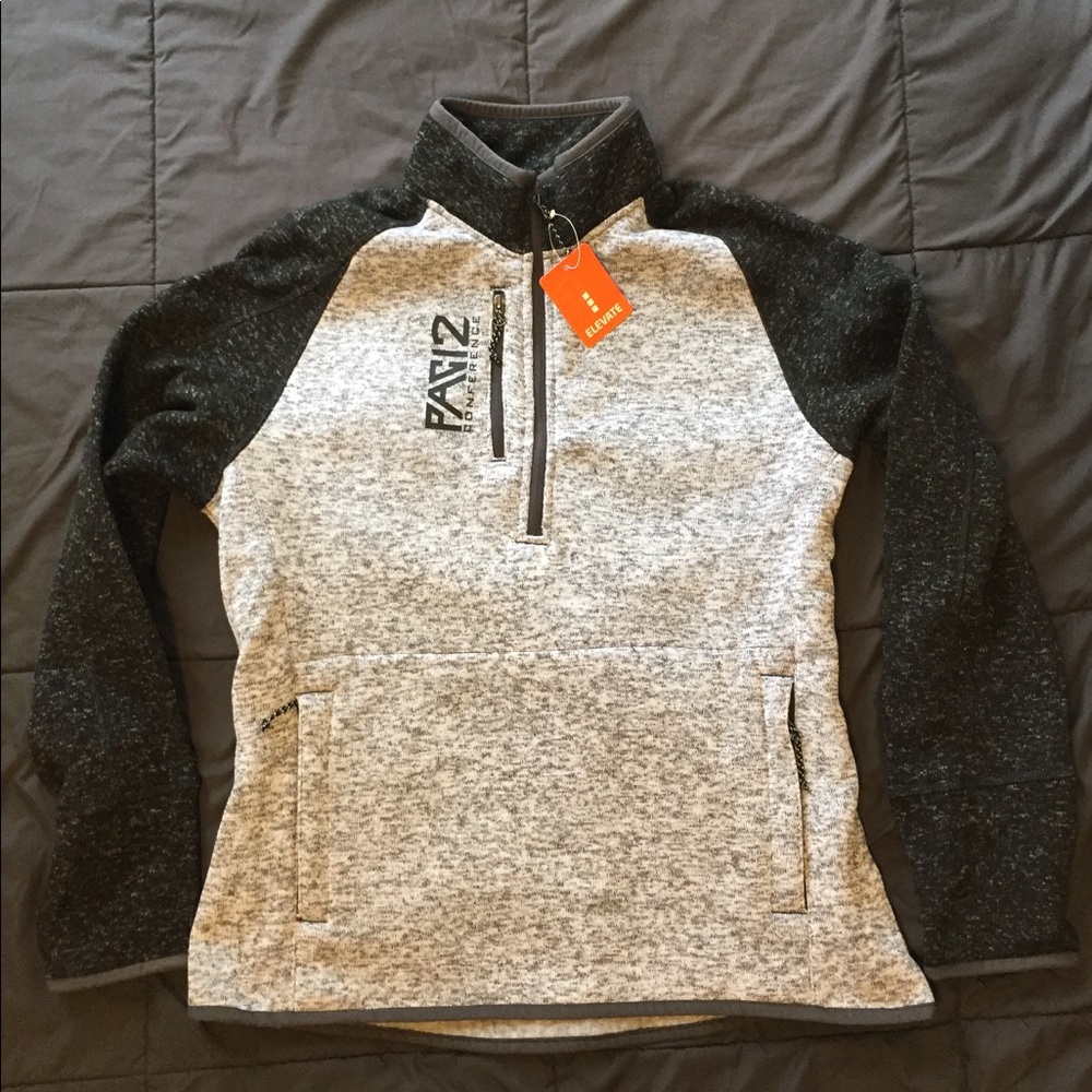 PAC 12 network zip-up sweater